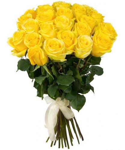 Купить с доставкой 21 желтую розу по Березнякам